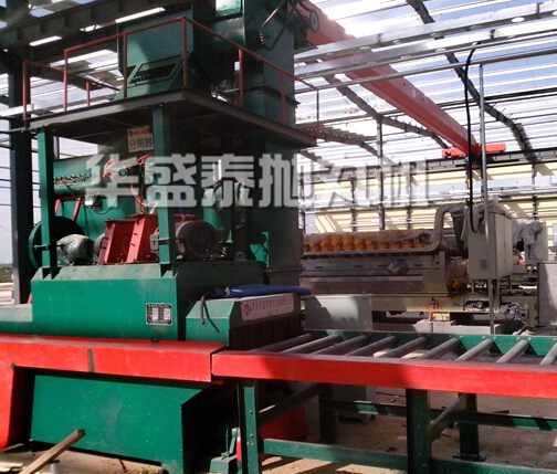石材拋丸機(jī)客戶現(xiàn)場 石材拋丸機(jī)客戶現(xiàn)場