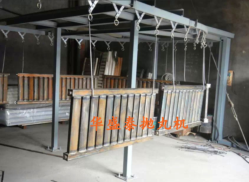 暖氣片拋丸機施工現場