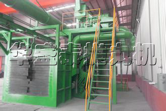 拋丸機(jī)清理發(fā)動(dòng)機(jī)缸體的彈丸回收裝置的介紹