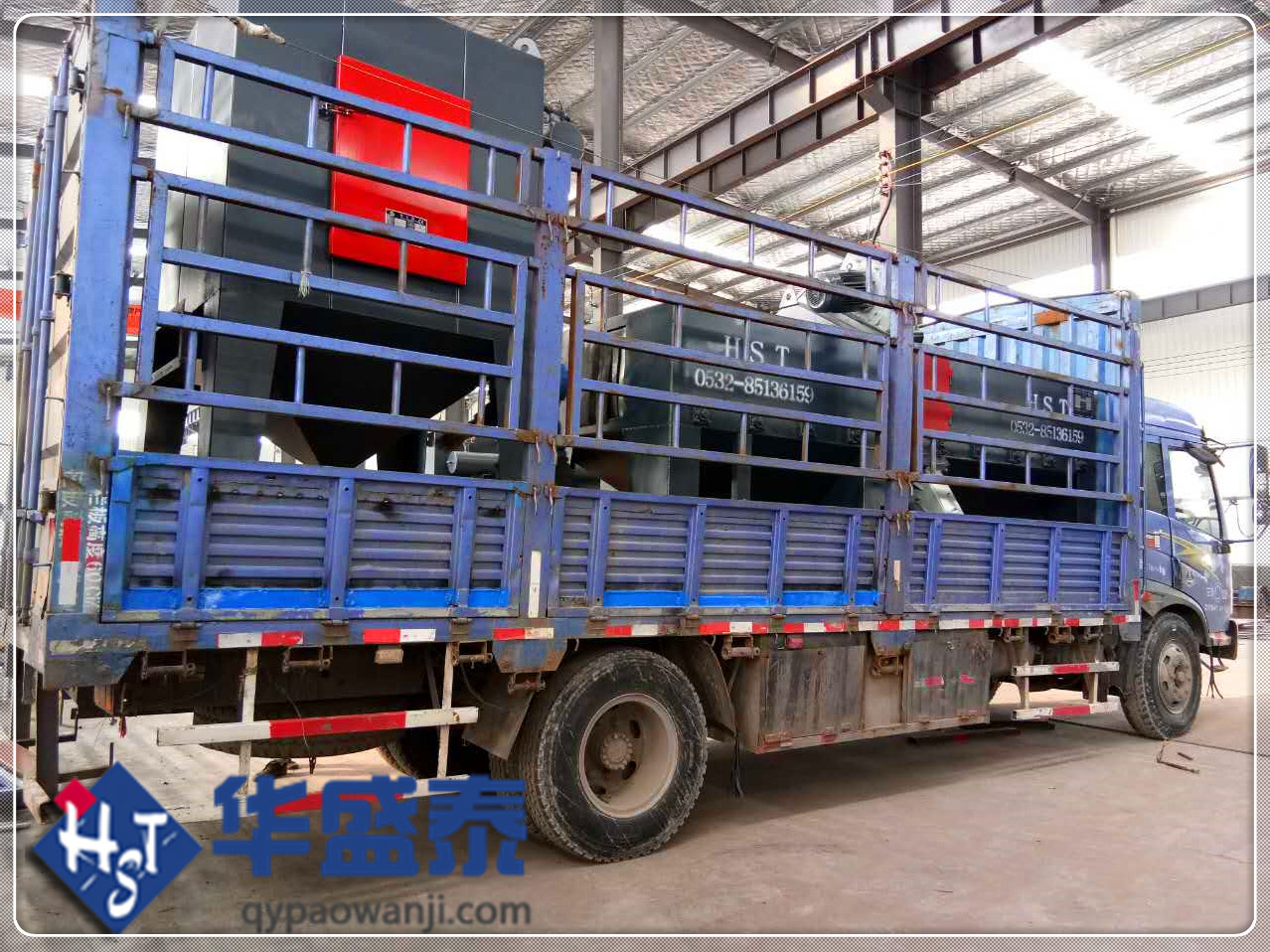 發往山東淄博6925拋丸機發貨現場圖