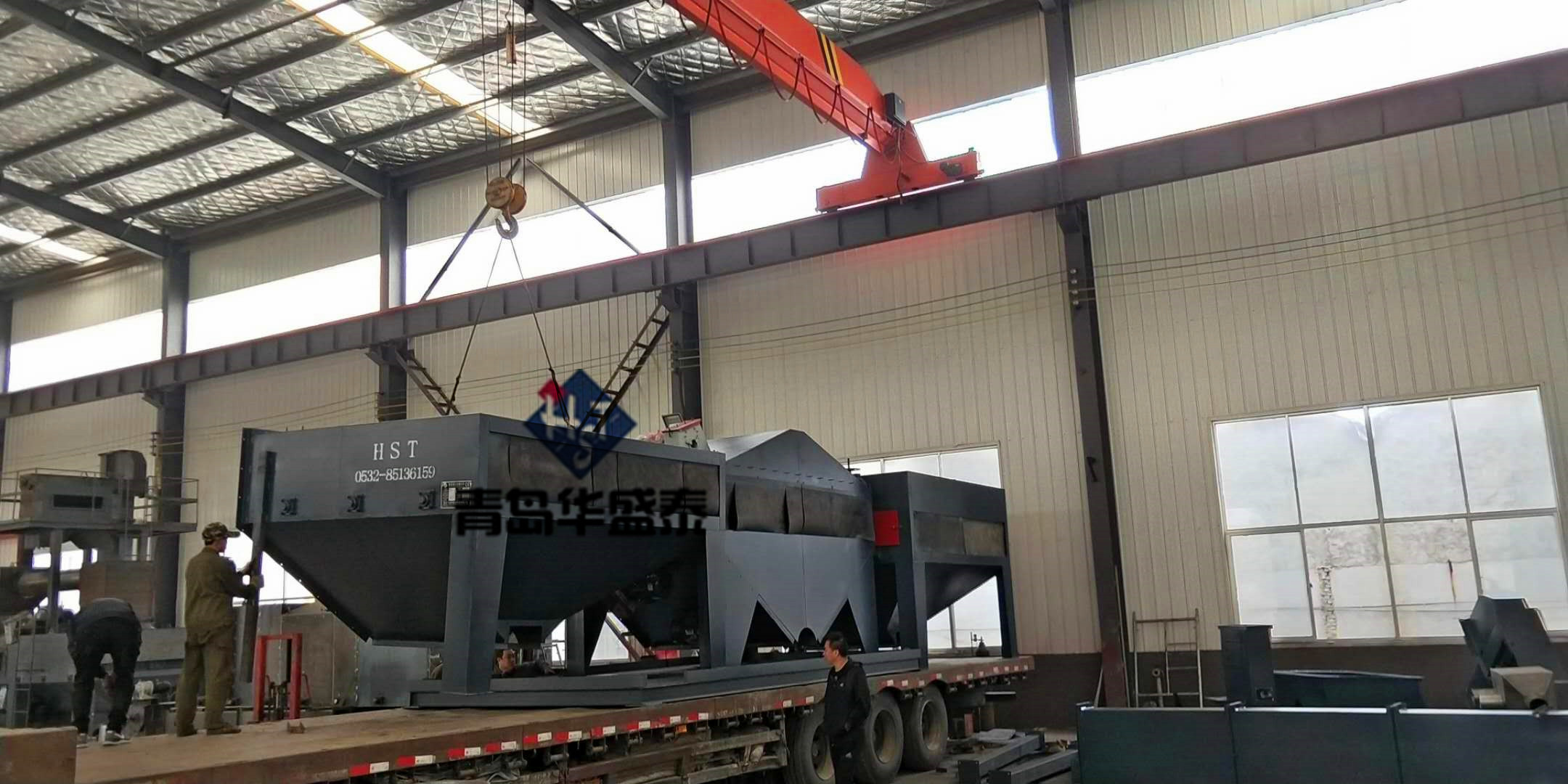 發往內蒙呼和浩特6930拋丸機發貨現場圖