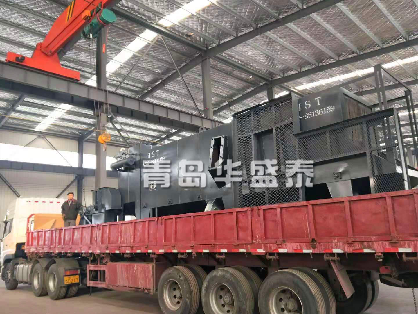 山東煙臺6912通過式拋丸清理機發貨圖 山東煙臺6912通過式拋丸清理機發貨圖