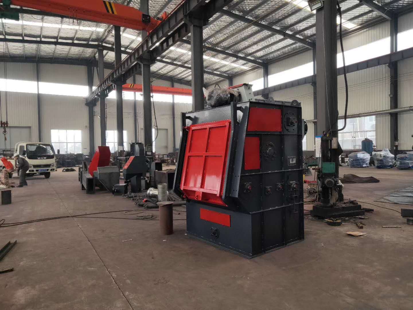 全自動履帶式拋丸機發往臨清