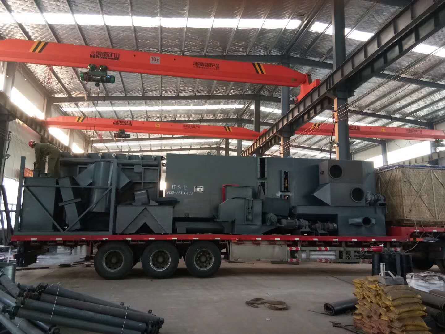 q6915鋼結構拋丸機發往湖南 q6915鋼結構拋丸機發往湖南