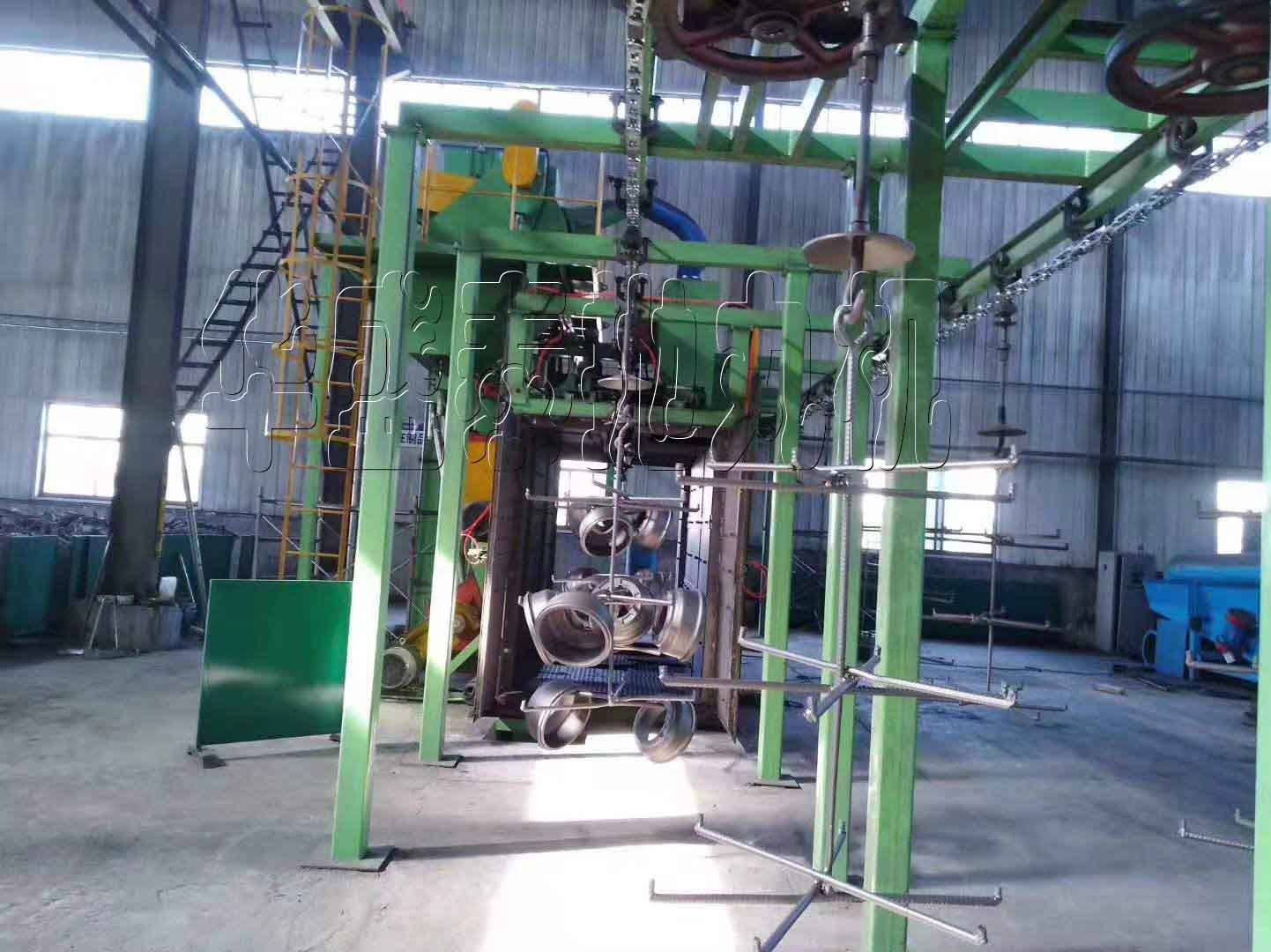 hst384多工位吊鏈式拋丸機有什么優勢，大家來說說