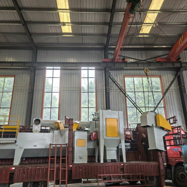 鐵砂除銹機_腳手架打砂除銹機_鐵沙除銹設備