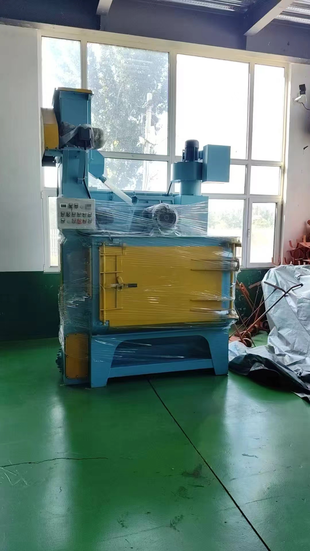 滾筒拋丸機3d工作原理_廠家供應滾筒拋丸機_滾筒式拋丸機